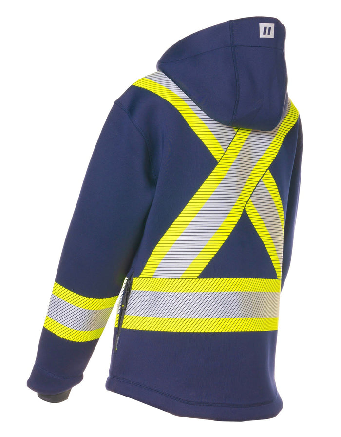 Forcefield Women's Safety Zip-Up Softshell Hoodie