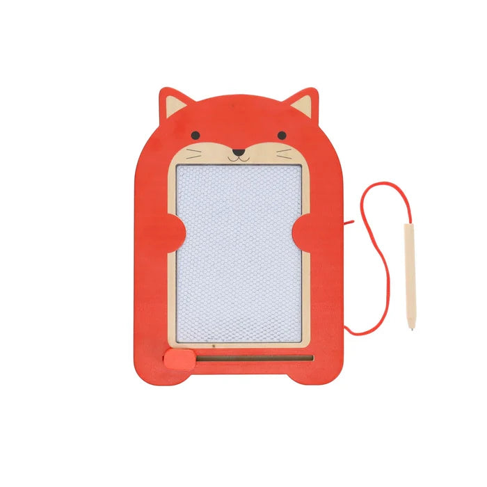 Orange Fox Friend Magic Drawing Board on a white background