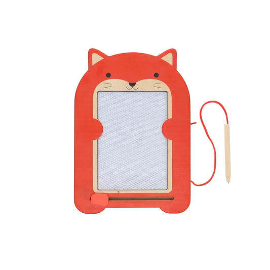 Orange Fox Friend Magic Drawing Board on a white background