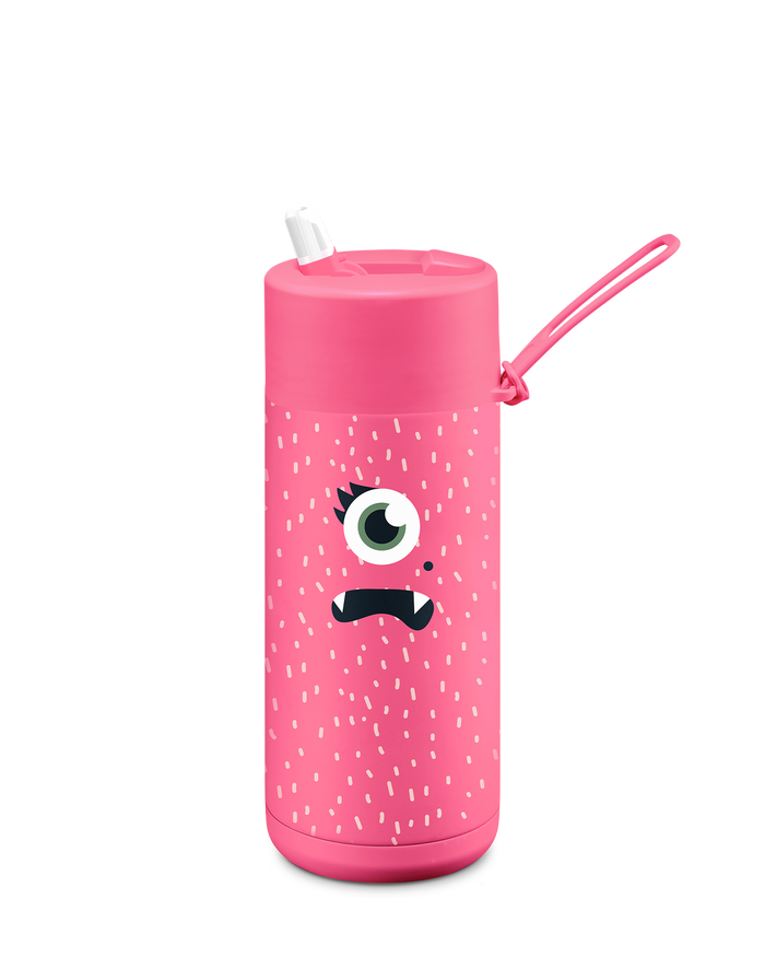 Frank Green Franksters Reusable Ceramic Bottle 475ml (Neon Pink)