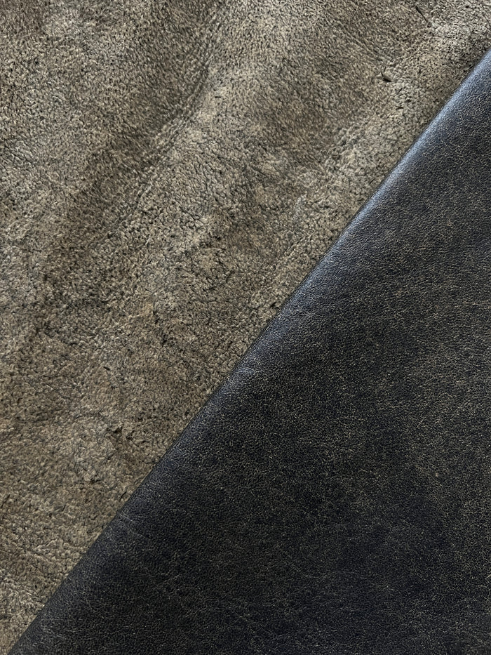 French Distressed Lambskin alternate view showing color and surface finish