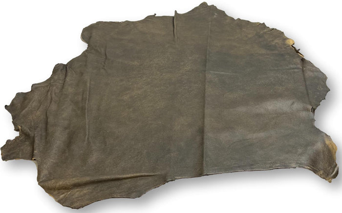 French Distressed Lambskin close view showing grain and texture