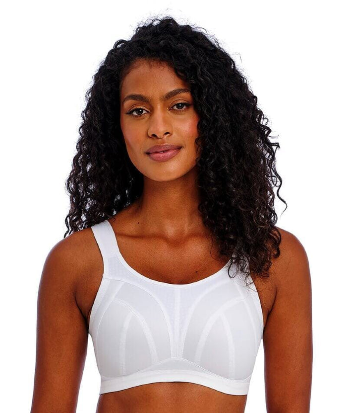 Freya Active Dynamic Wire-Free Sports Bra - White Bras