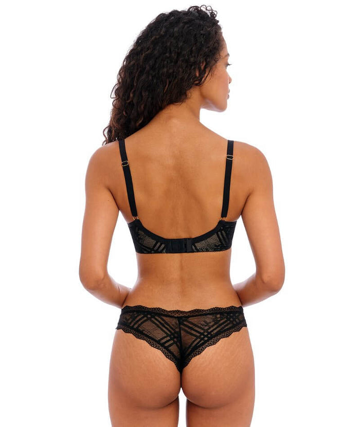 Freya Fatale Underwired Plunge Bra - Noir Bras