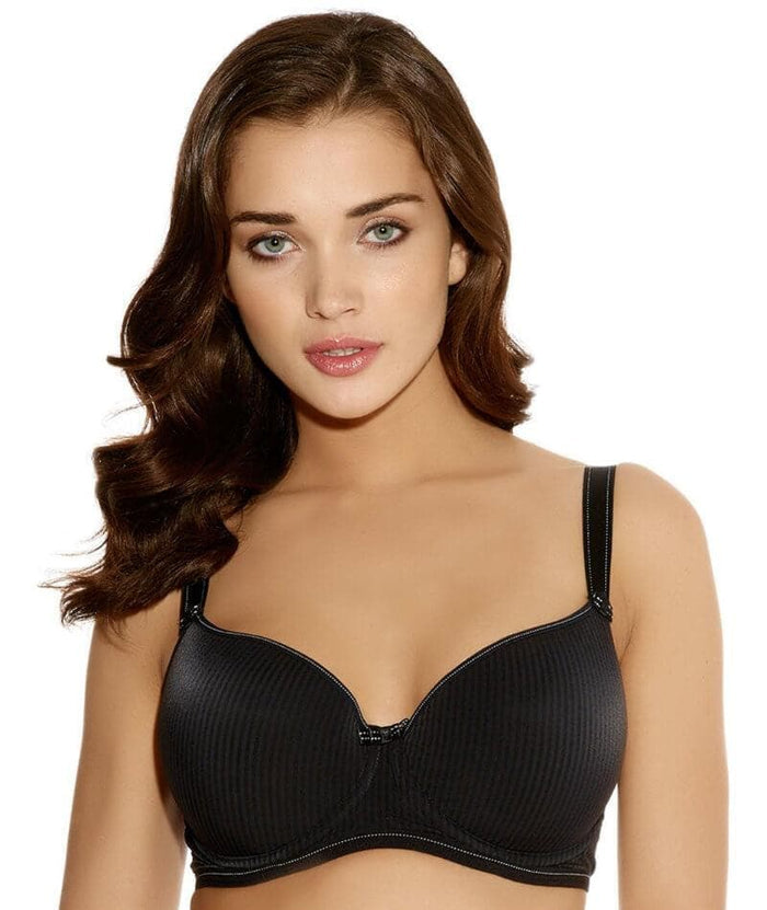 Freya Idol Underwired Moulded Balcony Bra - Black Bras 6D