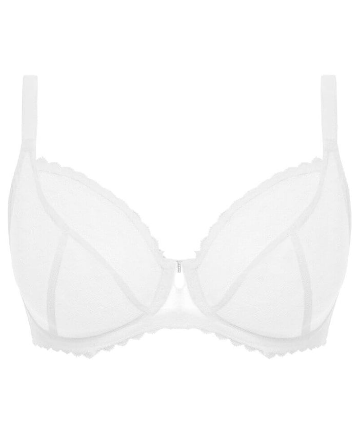 Freya Signature Underwired Plunge Bra - White Bras