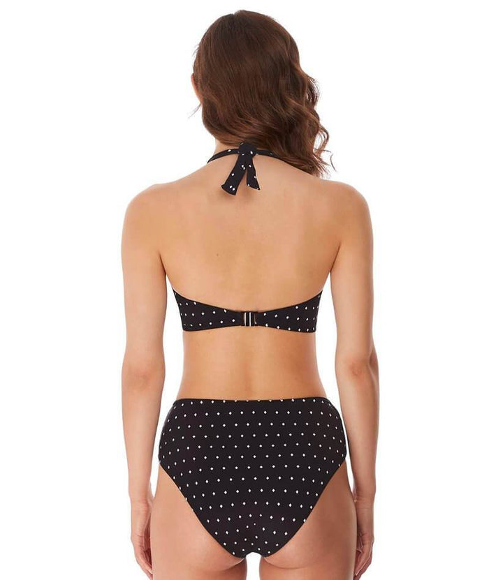 Freya Swim Jewel Cove Underwire Banded Halter Bikini Top - Black Swim