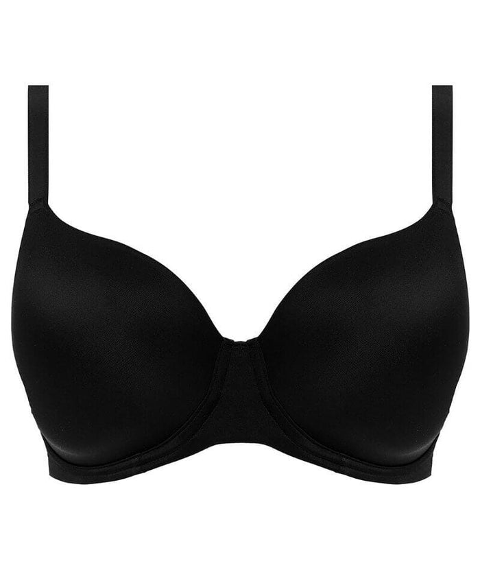 Freya Undetected Underwire Moulded T-shirt Bra - Black Bras