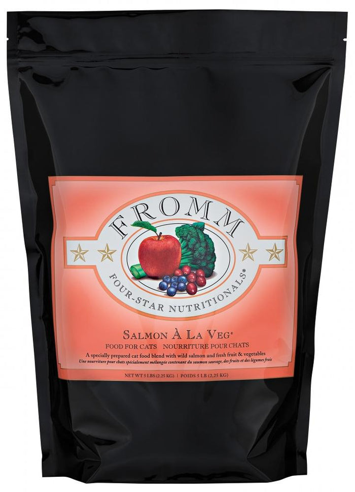 Fromm Four Star Salmon A La Veg Dry Cat Food 5LB - Paw Naturals