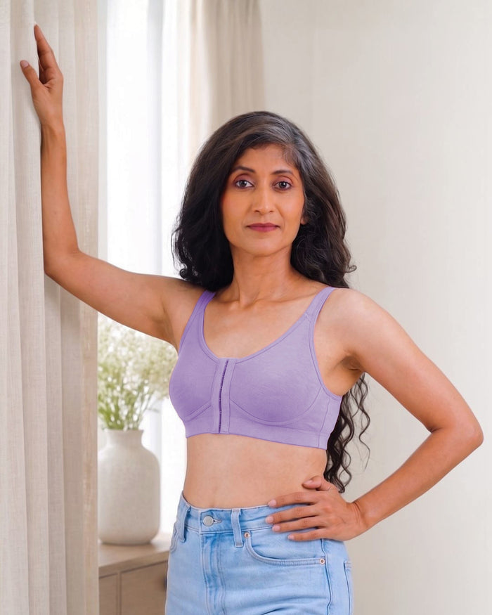 Front Open Non Padded Queen Bra (Blush)