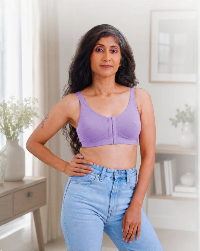 Front Open Non Padded Queen Bra (Blush)