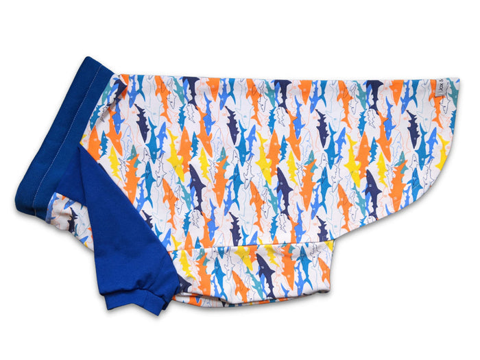 Jax & Molly's Shark Raglan Dog Pajamas