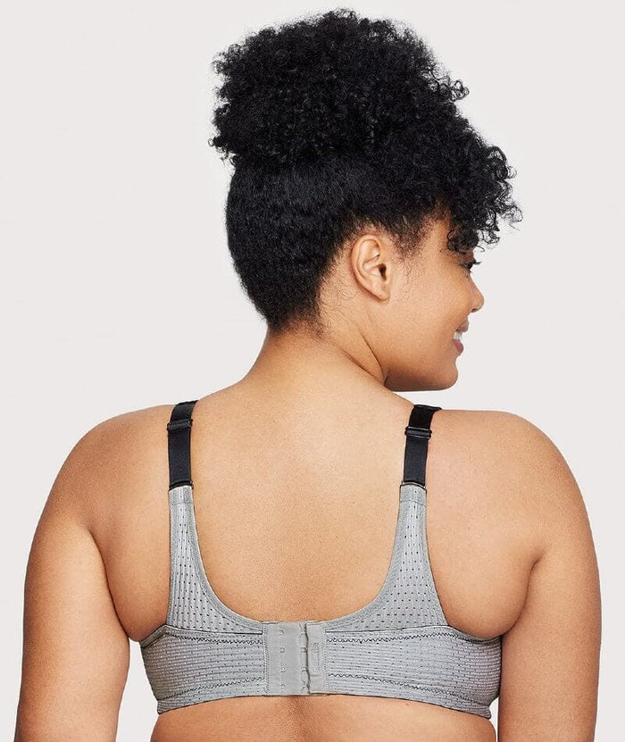 Glamorise Custom Control Wire-Free Sports Bra - Black Bras