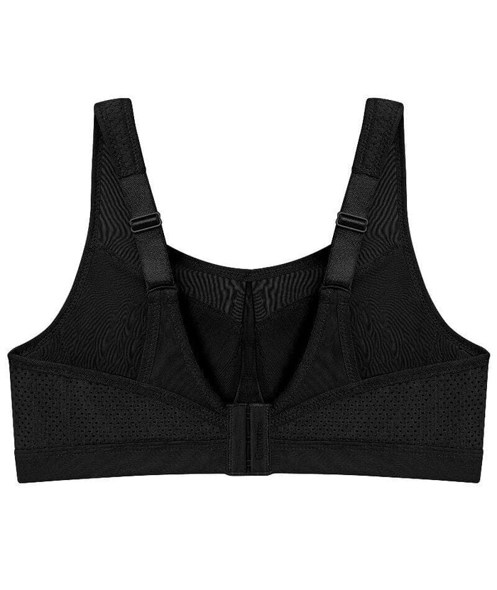 Glamorise High Impact Underwire Sports Bra - Black Bras