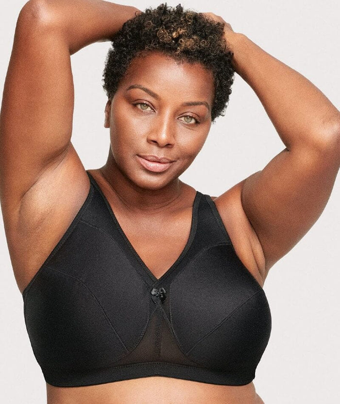 Glamorise Magiclift Active Support Wire-Free Bra - Black Bras