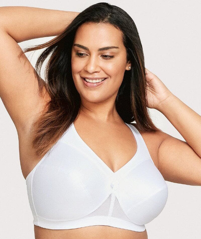 Glamorise Magiclift Active Support Wire-Free Bra - White Bras