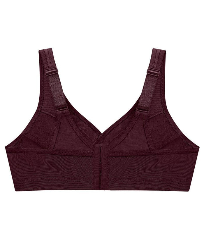 Glamorise Magiclift Active Support Wire-Free Bra - Wine Bras