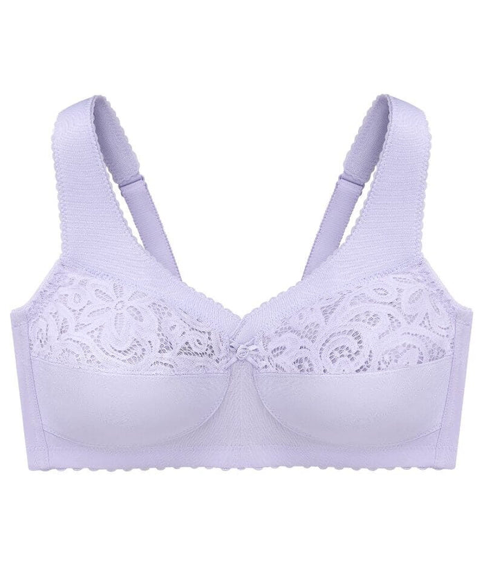 Glamorise MagicLift Cotton Support Wire-free Bra - Lilac Bras