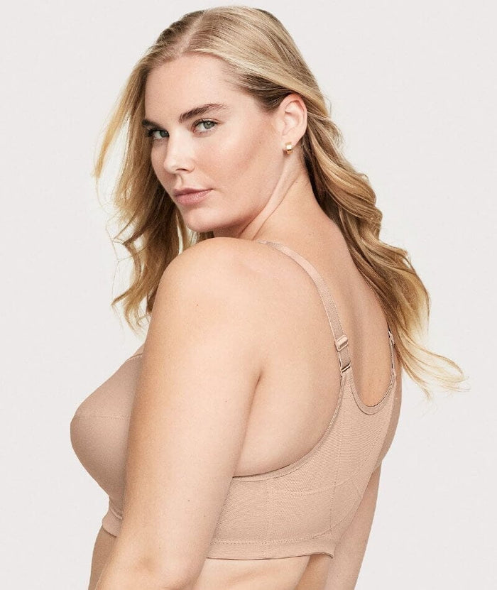 Glamorise Magiclift Front-Closure Posture Back Wire-Free Bra 2 Pack - Cafe Bras