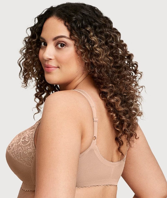 Glamorise Magiclift Front-Closure Support Wire-Free Bra - Blush Bras