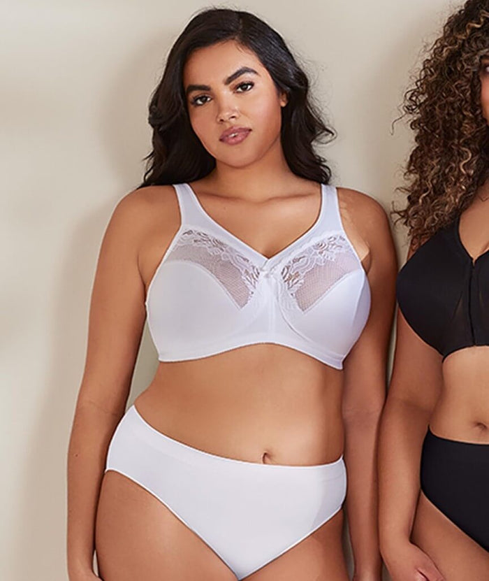 Glamorise Magiclift Minimizer Wire-Free Bra - White