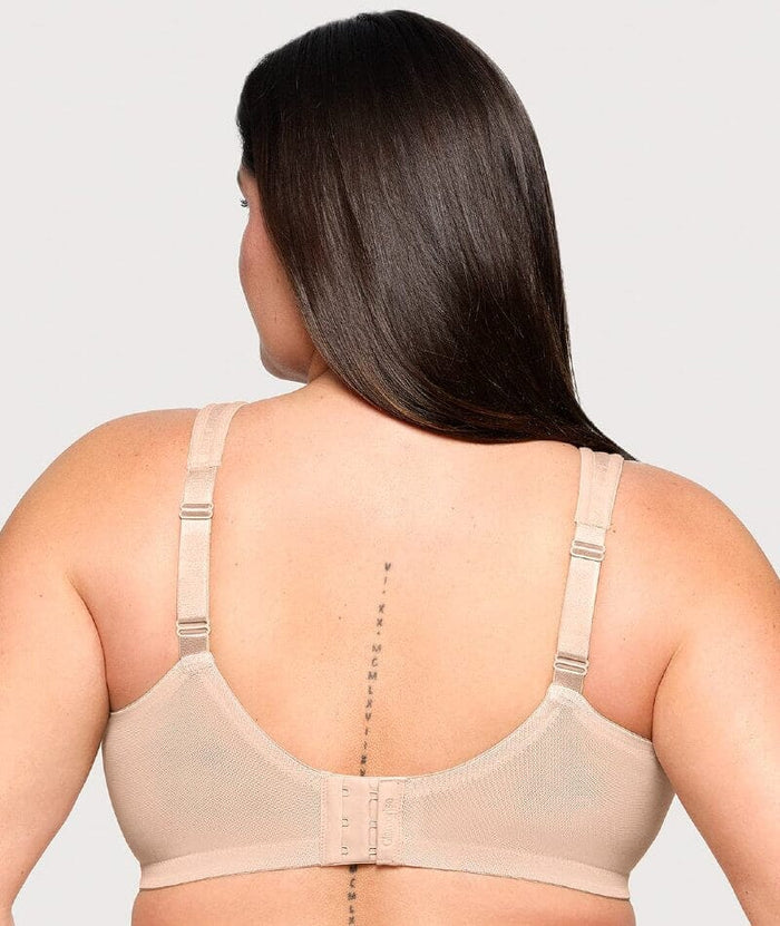 Glamorise Magiclift Moisture Control Wire-Free Bra - Cafe Bras