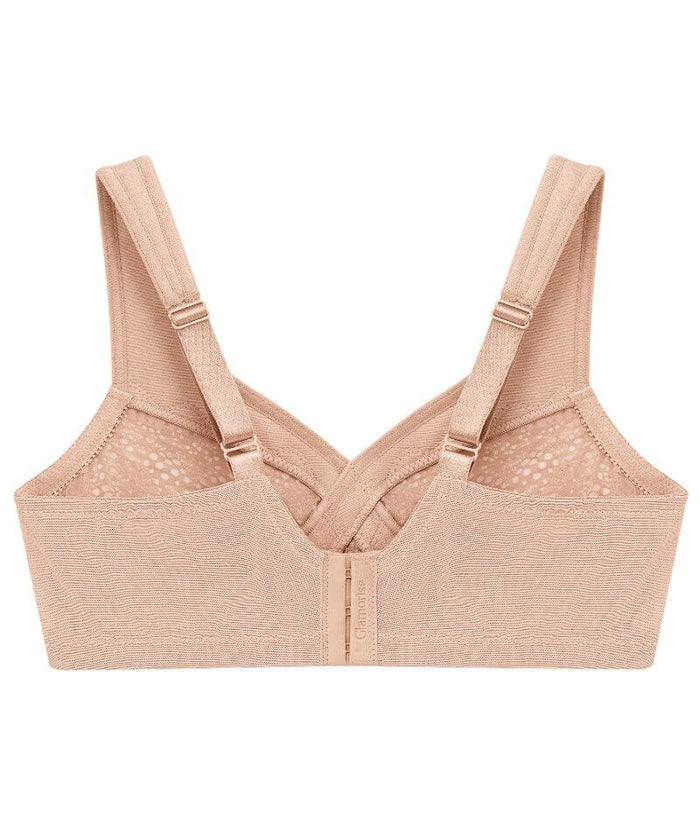 Glamorise MagicLift Moisture Control Wire-free Bra - Cafe Bras