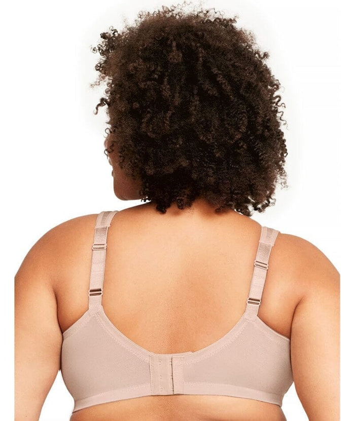 Glamorise Magiclift Moisture Control Wire-Free Bra 2 Pack - Cafe Bras