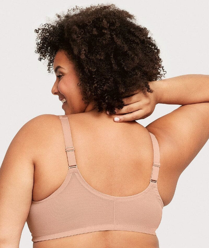 Glamorise Magiclift Natural Shape Wire-Free Front-Closure Bra - Cappuccino Bras