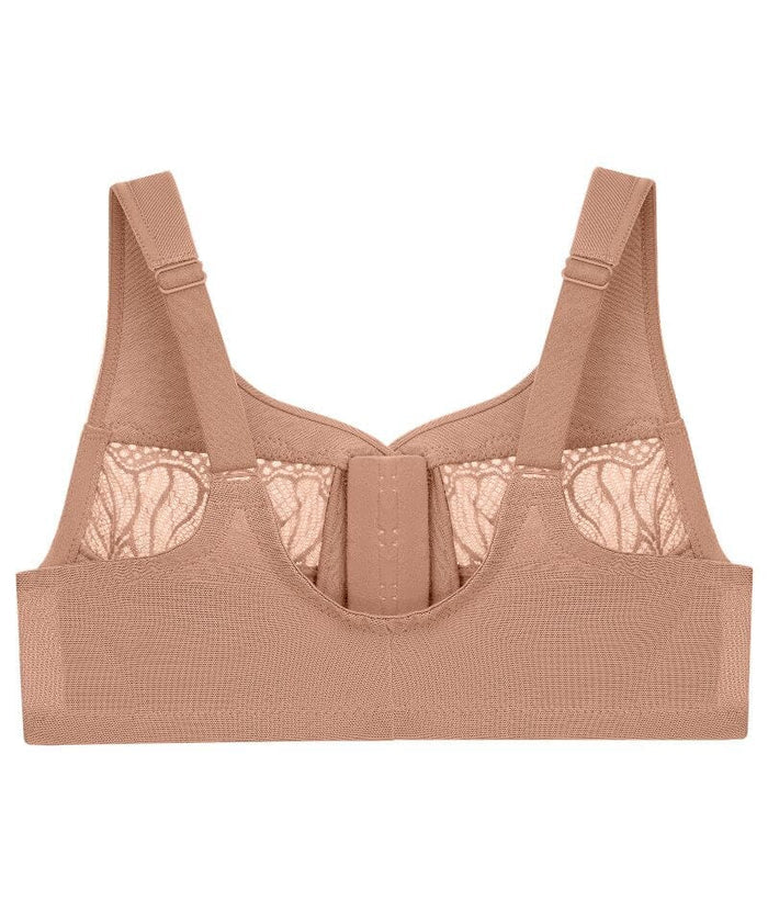 Glamorise Magiclift Natural Shape Wire-Free Front-Closure Bra - Cappuccino Bras
