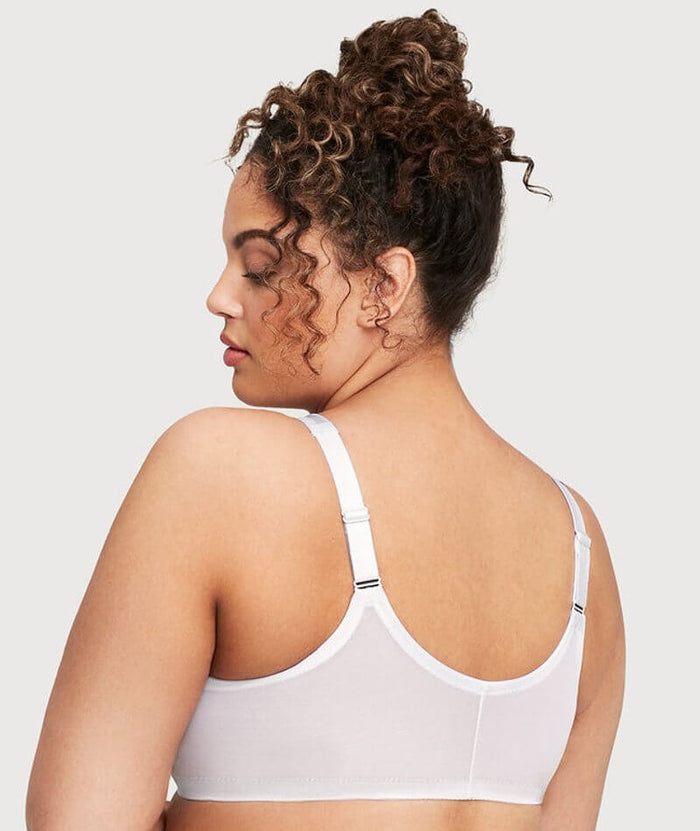 Glamorise MagicLift Natural Shape Front-Closure Bra - White Bras