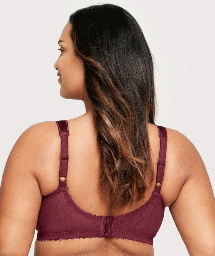 Glamorise Magiclift Original Wire-Free Support Bra - Burgundy Bras