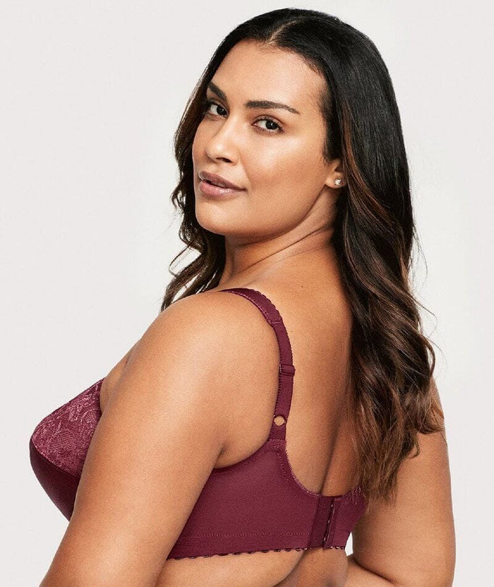 Glamorise Magiclift Original Wire-Free Support Bra - Burgundy Bras