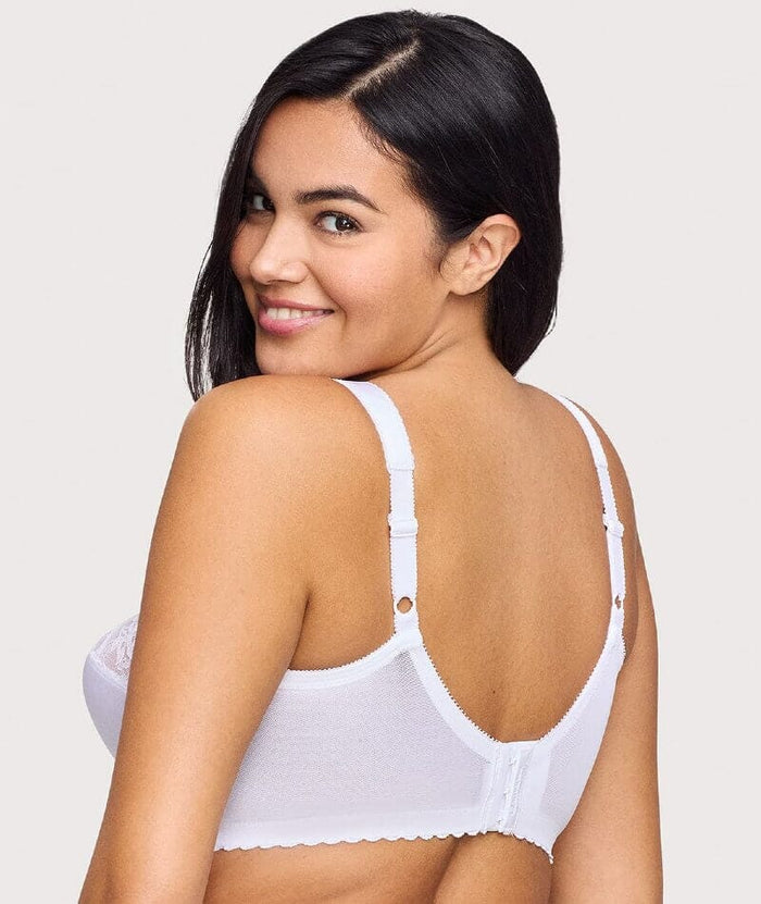Glamorise Magiclift Original Wire-Free Support Bra - White Bras