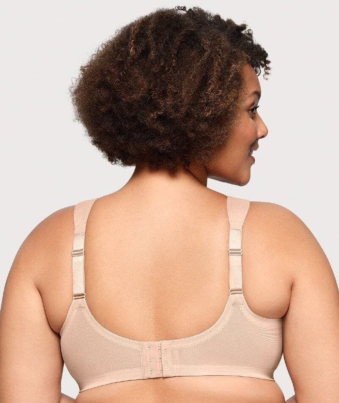Glamorise Magiclift Seamless Support Wire-Free T-Shirt Bra - Cafe Bras