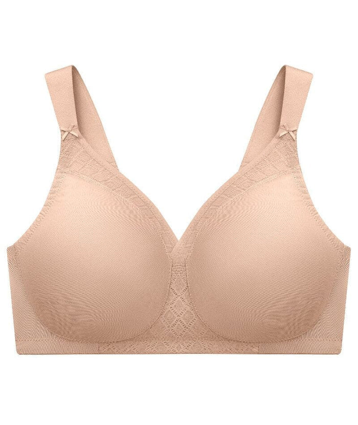 Glamorise MagicLift Seamless Support Wire-free T-Shirt Bra - Cafe Bras
