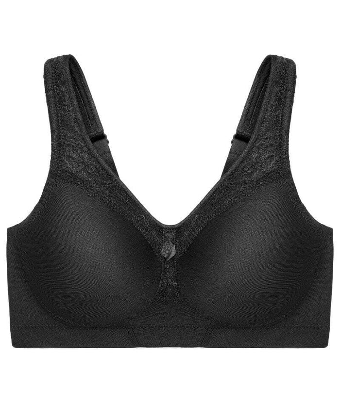 Glamorise MagicLift Seamless Wire-free Everyday Bra - Black Bras