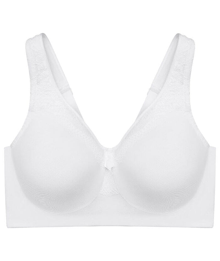 Glamorise MagicLift Seamless Wire-free Everyday Bra - White Bras