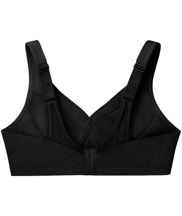 Glamorise Magiclift Seamless Wire-Free Sports Bra - Black Bras