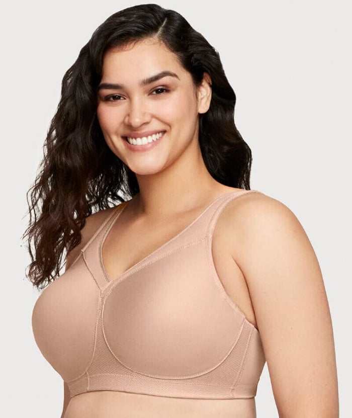 Glamorise Magiclift Seamless Wire-Free Sports Bra - Cafe Bras