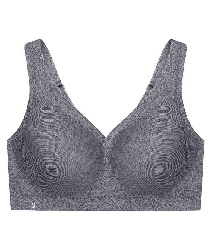 Glamorise Magiclift Seamless Wire-Free Sports Bra - Charcoal Gray Bras