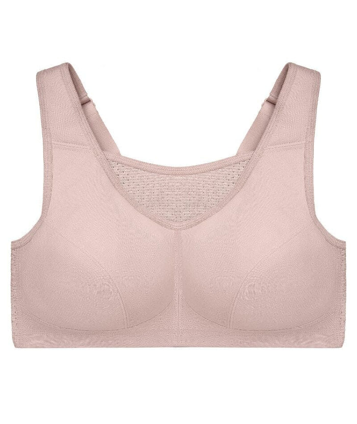 Glamorise No-Bounce Camisole Elite Wire-free Sports Bra - Rose Tan Bras