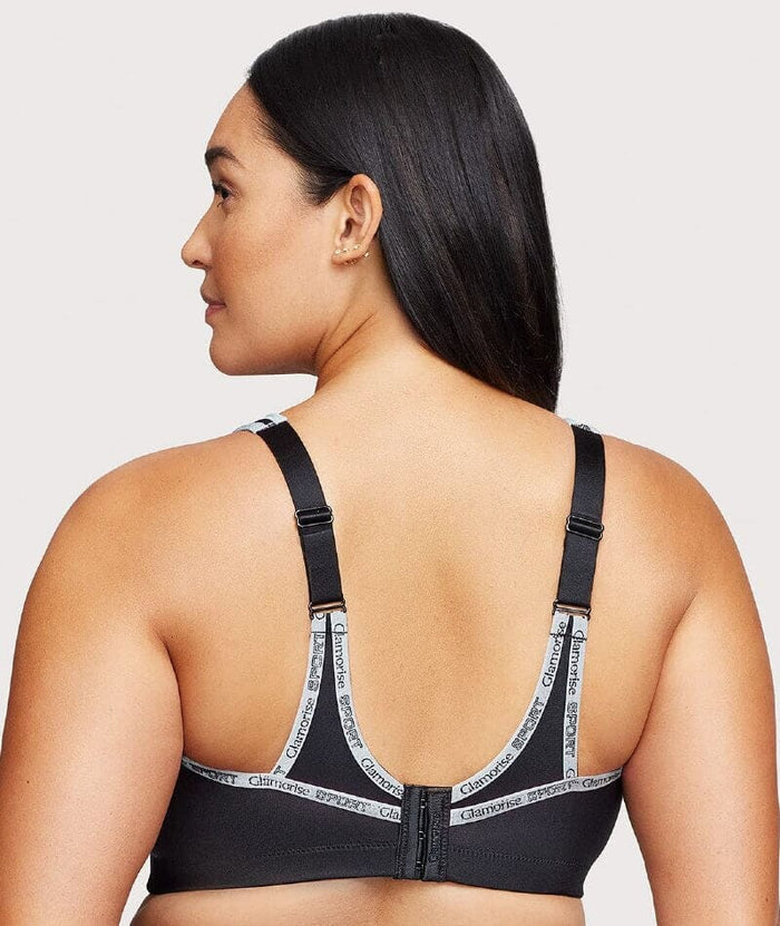 Glamorise No-Bounce Camisole Wire-Free Sports Bra - Black Bras