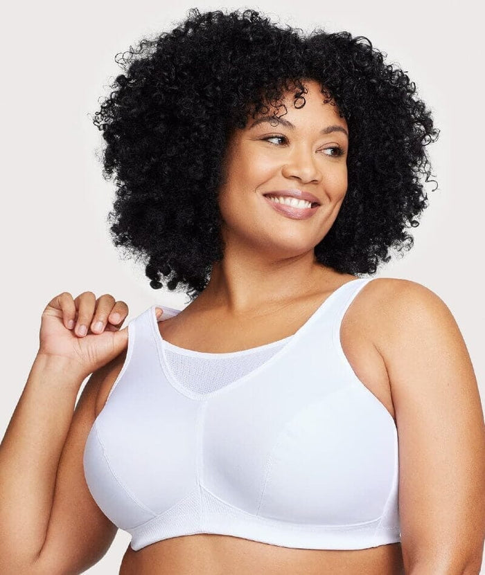 Glamorise No-Bounce Camisole Wire-Free Sports Bra 2 Pack - White Bras