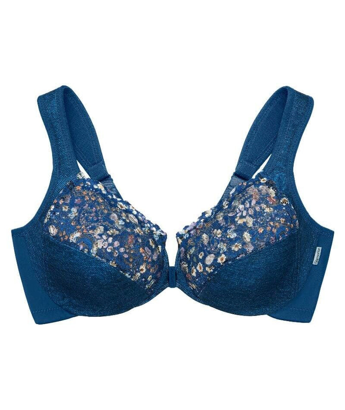 Glamorise WonderWire Front-Closure Bra - Dark Denim Bras