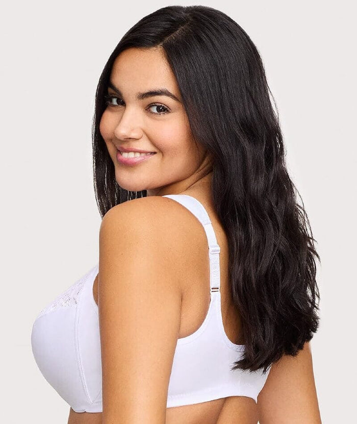 Glamorise WonderWire Front-Closure Bra - White Bras