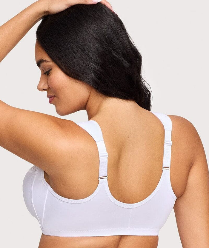 Glamorise WonderWire Front-Closure Bra - White Bras