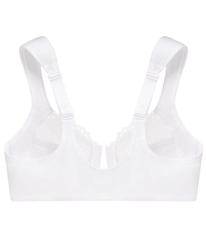 Glamorise WonderWire Front-Closure Bra - White Bras