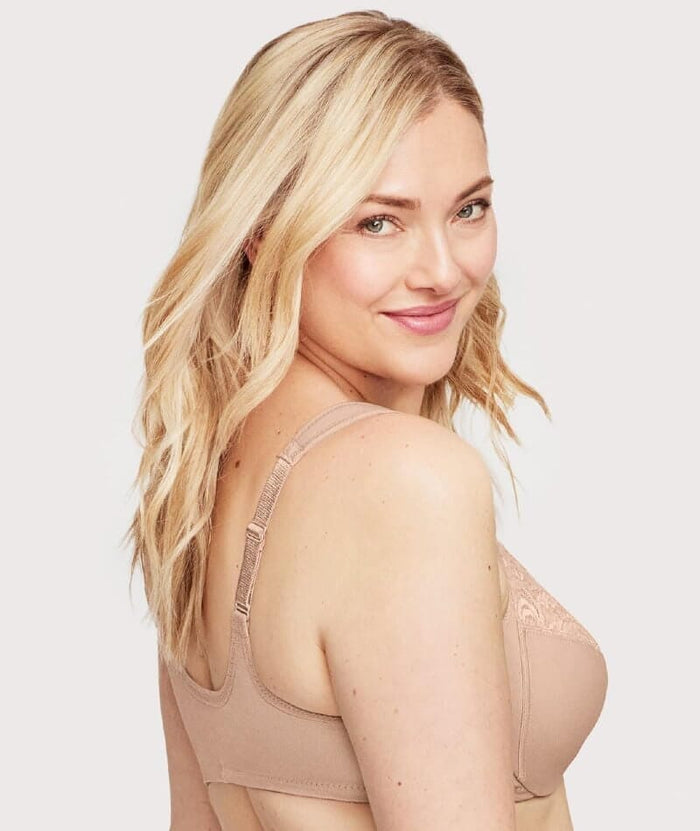Glamorise WonderWire Front-Closure Bra 2 Pack - Cafe Bras