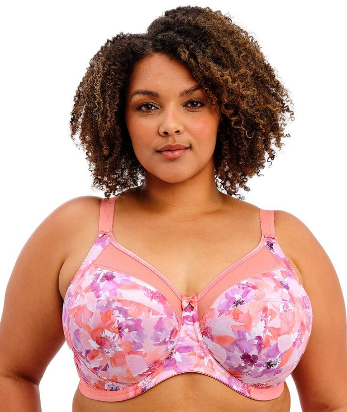 Goddess Kayla Underwired Banded Bra - Coral Petal